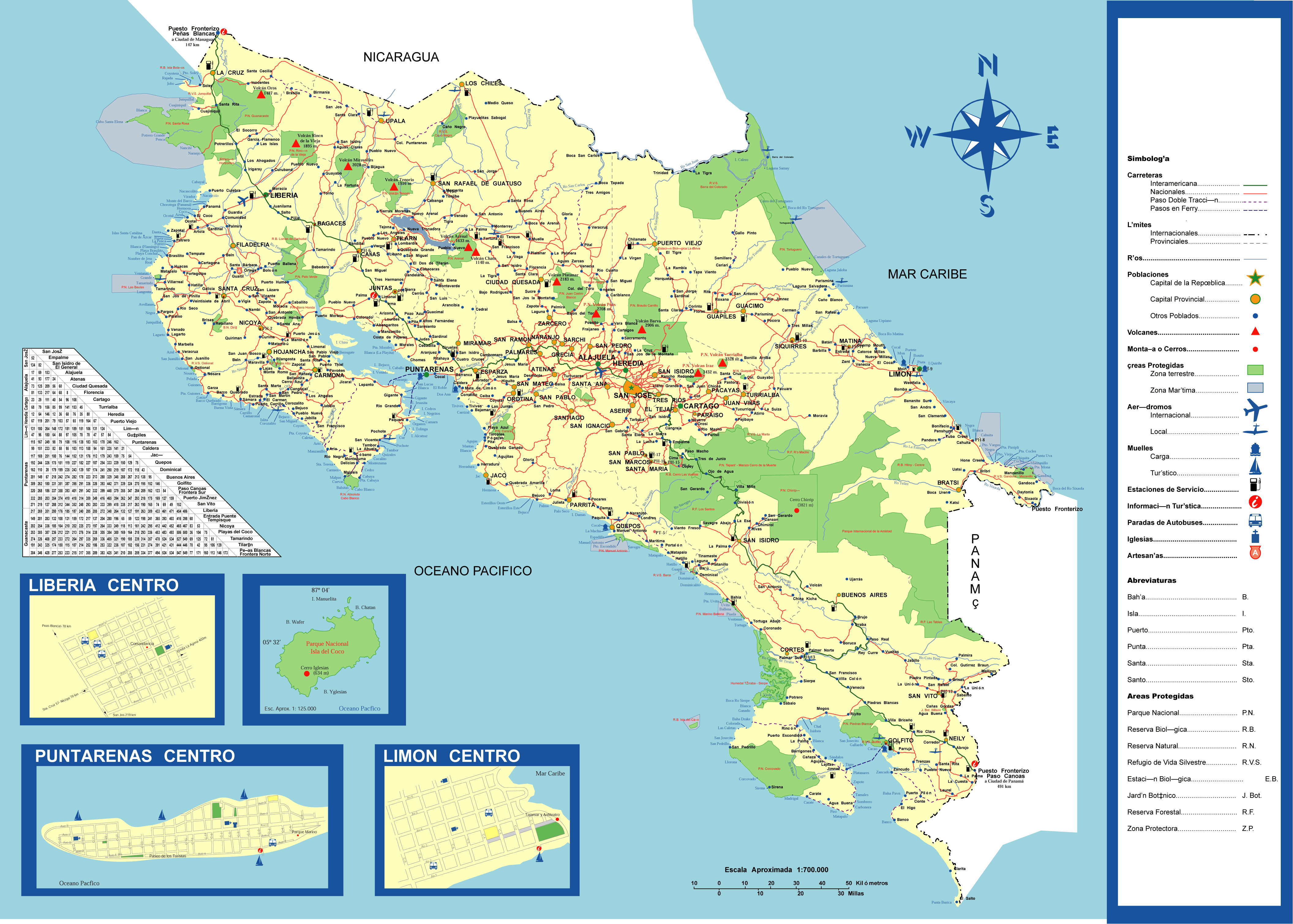 Costa Rica Map